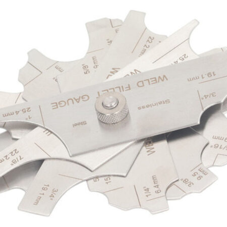Q Régua De Inspeção De Soldagem Weld Fillet Gauge Em Aço - Imagem 2