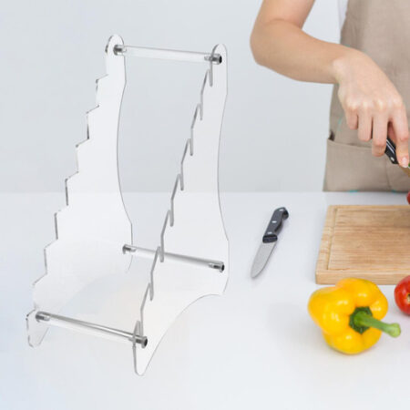 Suporte De Faca De Mesa Acrílico Suporte De Claro 10cm - Imagem 6