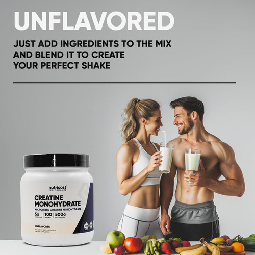 Suplemento Nutricost Creatina Monohidratada 500g 100 Porções - Imagem 5