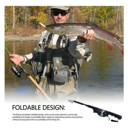 // 1 Barra De Isca De Pesca Dobrável De Carpa Portátil Com - Imagem 8