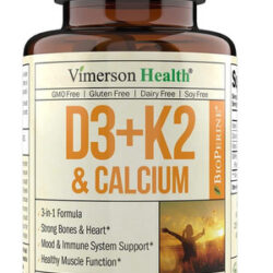 Vitamina D3 + K2 (mk7), Cálcio E Bioperine - Vitamina D 500