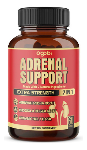 Suplemento De Suporte Adrenal Agobi 7 Em 1, Equivalente A 8