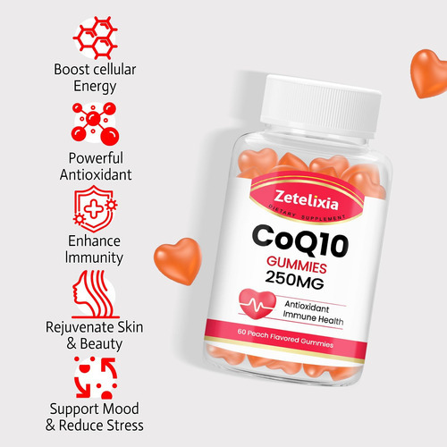 Zetelixia Coq10 Gummies, 5x Melhor Absorção Coenzima Q10 Par - Imagem 3