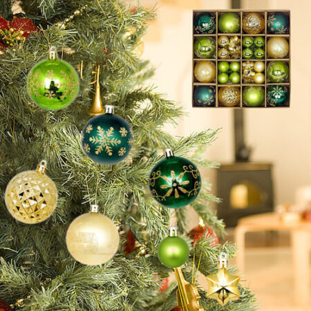 44 Bolas Penduradas Coloridas Para Árvore De Natal, Suprimen - Imagem 20