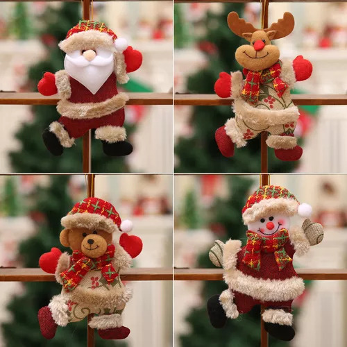 Decorações De Natal Boneco De Neve Papai Noel Alce Urso 20p - Imagem 4