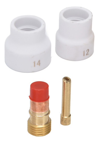 Kit De Lentes Tig Gas De 4 Peças, Copo De Cerâmica Branca, C - Imagem 2