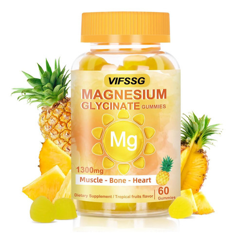 Gomas De Glicinato De Magnésio Vifssg 500 Mg, Gomas Sem Açúc