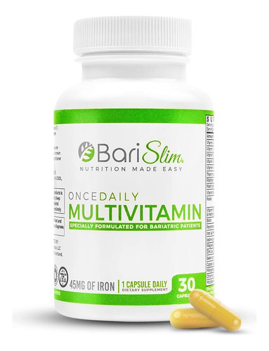 Cápsula Multivitamina Barislim Que Uma Vez Diariamente - 45m