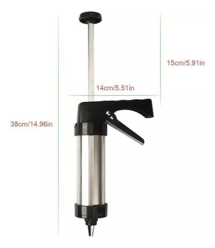 Kit Pistola De Galletas Churrera Dispensador Moldes Pasteles - Imagem 4