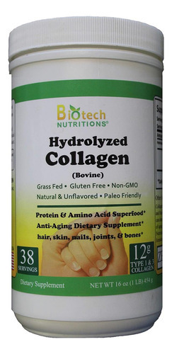 Biotech Nutrições De Nutrição Hidrolisada Colágeno Alimentad