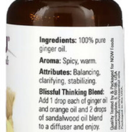 Óleo De Gengibre Now Foods 30 Ml Importado 5un - Imagem 4
