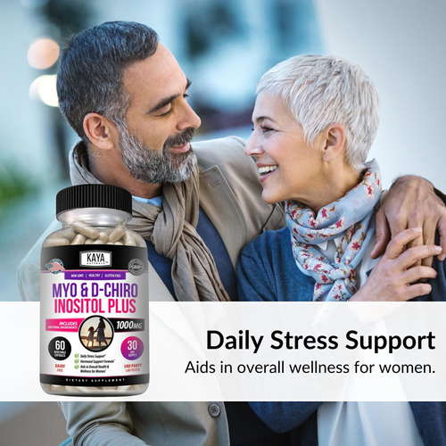 Kaya Naturals Myo & D-chiro Inositol Plus Suporte Para Mulhe - Imagem 3