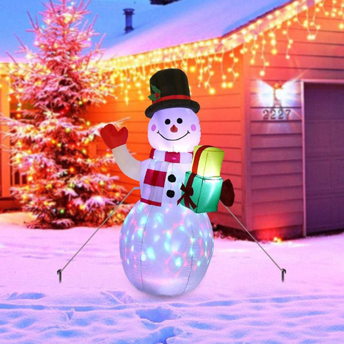X Decorações Infláveis De Jardim De Boneco De Neve Com Luz - Imagem 10