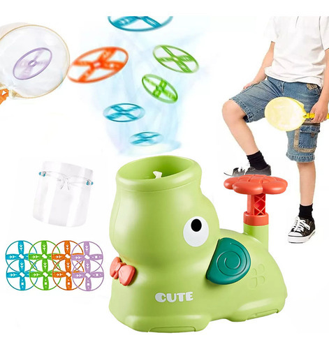 Brinquedo Lançador De Discos Voadores Flydisc Outdoor Para C