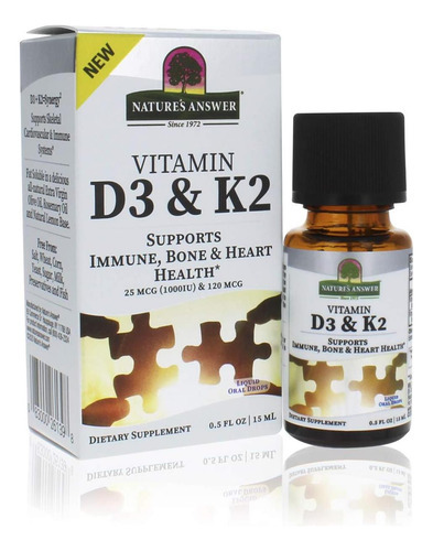 Vitamina D3 E K2 Extrato Líquido Gotas Orais Dois Em Um Supo