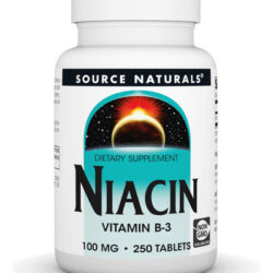 Source Naturals Niacin 100 Mg Vitamina B-3, Non-gmo - 250 Co