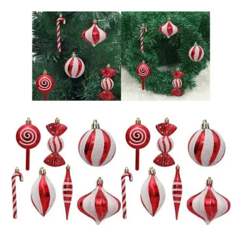 Pacote Com Esferas Para Decoração De Natal 14 Peças De 6 Cm - Imagem 5