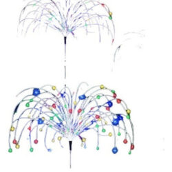 4 Unidades De Luzes Solares, Fogos De Artifício, Decoração