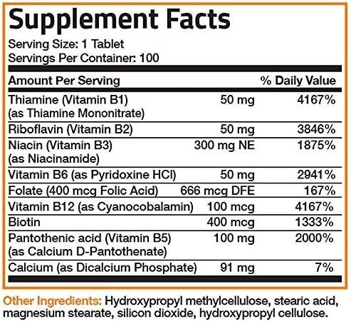Bronson Super B Vitamina B Complexo De Liberação Lenta Sust - Imagem 8