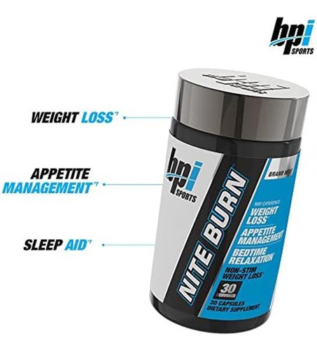Bpi Sports Nite Burn Queimador De Gordura E Suporte Ao Sono - Imagem 4
