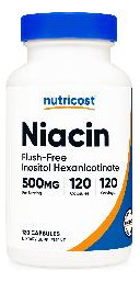 Suplemento Nutricost Niacina (sem Rubor) Inositol Hexanicoti - Imagem 2