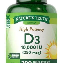 Natures Truth Vitamina Diu Softgels | 300 Contagens | Força
