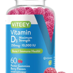 Gomas De Vitamina D3 Para Adultos E Adolescentes - 10.000 Ui