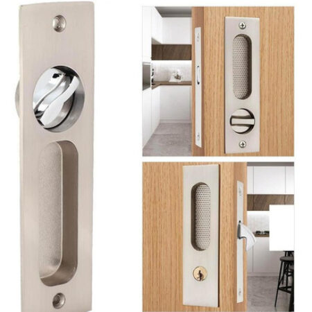 Liga De Zinco Fechadura Porta Deslizante Interior Varanda Pu - Imagem 4