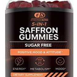 Eficaz Nutra 5 Em 1 Gomas De Açafrão - Suplementos De Açafr