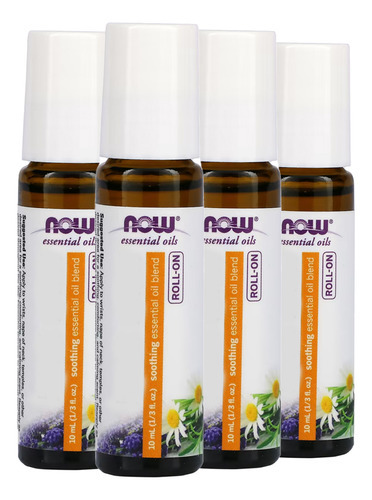 Mistura De Óleos Roll-on Now Foods 10 Ml Importado 4un