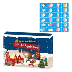 Calendário Do Advento De Natal Squeeze Toys Set Animais Fofo