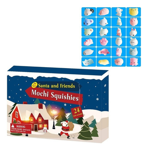 Calendário Do Advento De Natal Squeeze Toys Set Animais Fofo