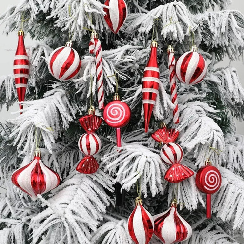 Pacote Com Esferas Para Decoração De Natal 14 Peças De 6 Cm - Imagem 6