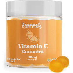 Gomas De Vitamina C Droppels, 180 Mg - Vegano, Suplemento De