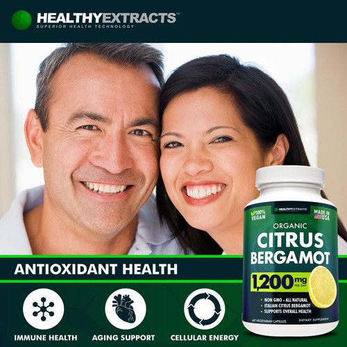 Citrus Bergamot 1200mg 60 Cápsulas - Suplemento Natural Com - Imagem 3