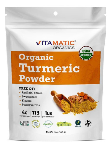 Açafrão Orgânico Certificado Por Certificado Vitamático, 1 L