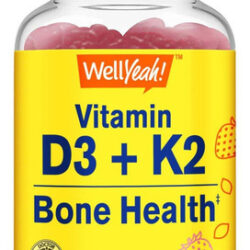 Wellyeah Vitamina D3 + K2 Gomas - Vitamina Diu, K2 100 Mcg -