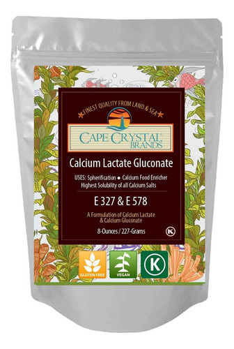 Gluconato De Lactato De Cálcio Para Gastronomia Molecular |