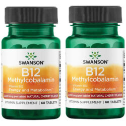 Swanson Vitamina B12 Metilcobalamina - Natural Cereja Preta