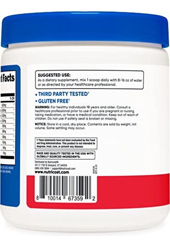 Suplemento Nutricost Eaa Powder 30 Porções Fruit Punch Flav - Imagem 3