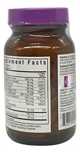 Vitamina B-complejo Bluebonnet/50 Cápsulas - Imagem 5