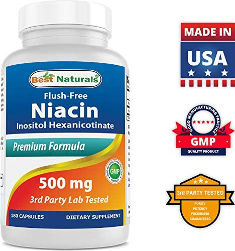 Best Naturals Flush-free Niacina Inositol Hexanicotinato 500 - Imagem 5