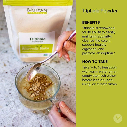 Pó Triphala De Banyan Botanicals " Fórmula Orgânica De Amla, - Imagem 6