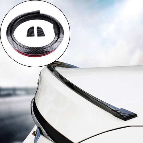 Spoilers Traseiros Carro Universal Adesivo 3d Borracha - Imagem 2