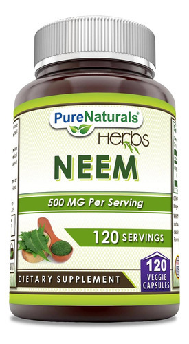 Pure Naturals Neem (feito Com Folha De Neem Natural) | Suple