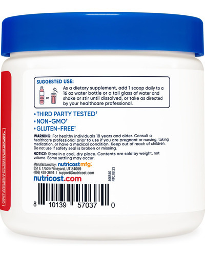 Ponche De Frutas Energy Powder Nutricost Energy Complex 300g - Imagem 5