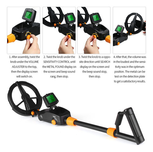 Detectores De Tesouros Com Rastreador Gold Shovel Hunter - Imagem 6