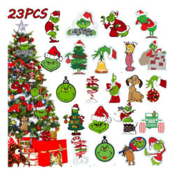 Decorações De Árvore De Natal Grinch, 23 Decorações De Natal