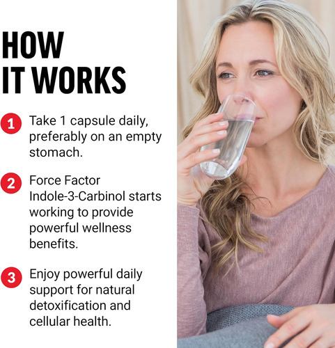 Fator De Força Indole 3 Carbinol 200mg Detox E Suplemento An - Imagem 4