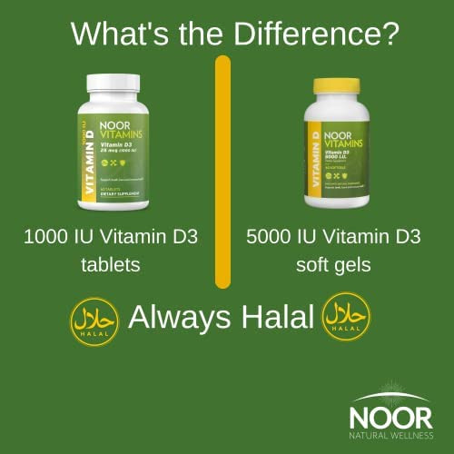 Noor Vitamins Halal Vitamina D, Halal Vitamina D3, Comprimi - Imagem 5